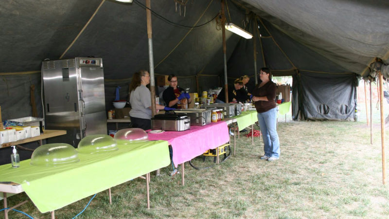 Mess Tent Setup